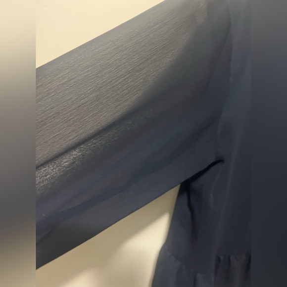 Loft Outlet Navy Peplum Top - Picture 2 of 6